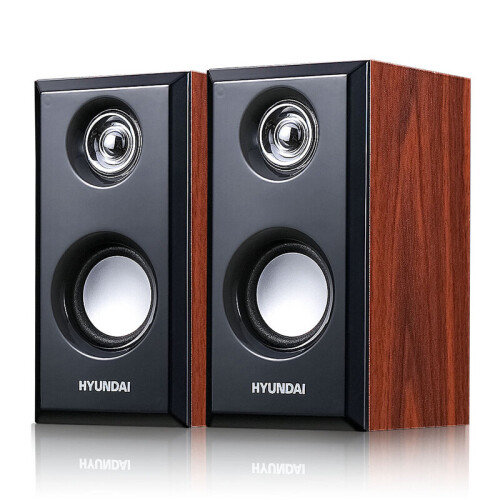 3.5mm Audio Input Computer Speakers Wooden Subwoofer Multimedia Notebook Speaker Wired USB