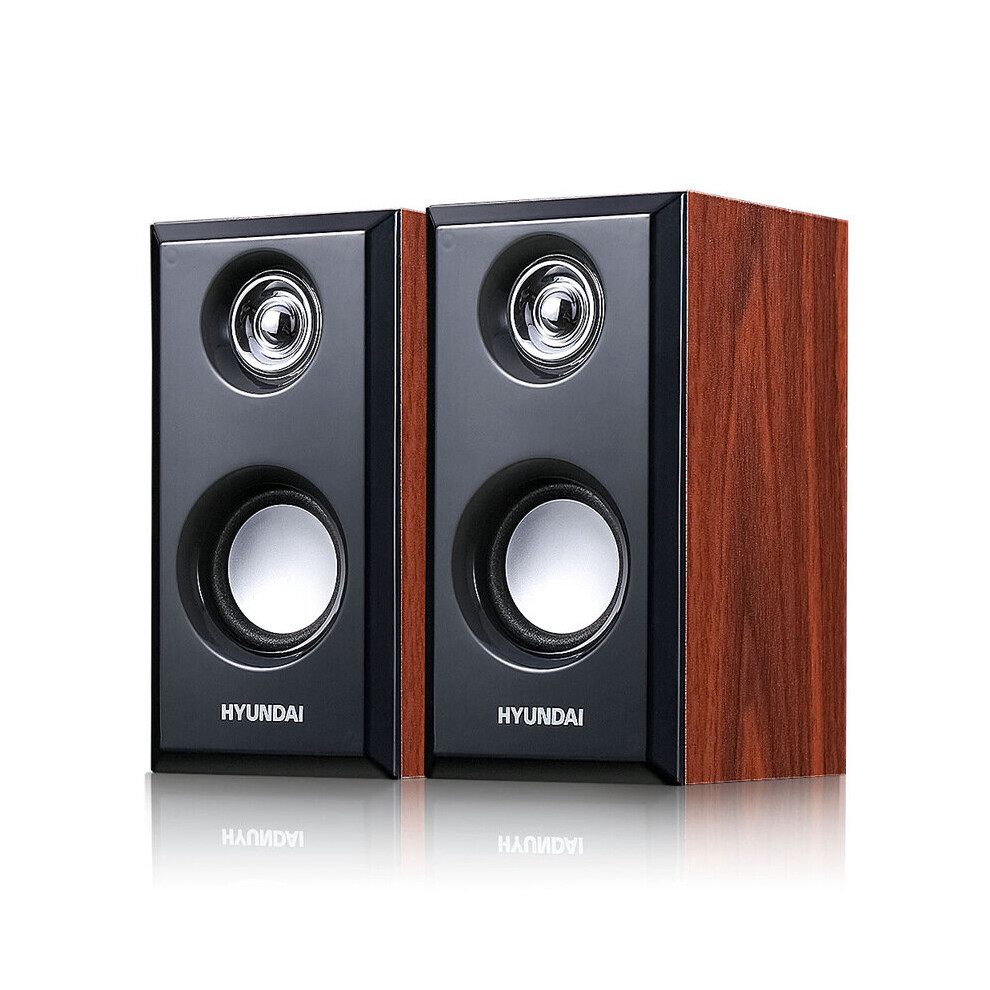 3.5Mm Audio Input Computer Speakers Wooden Subwoofer Multimedia Notebook Speaker Wired Usb Interface 360 Stereo Surround 600609578889