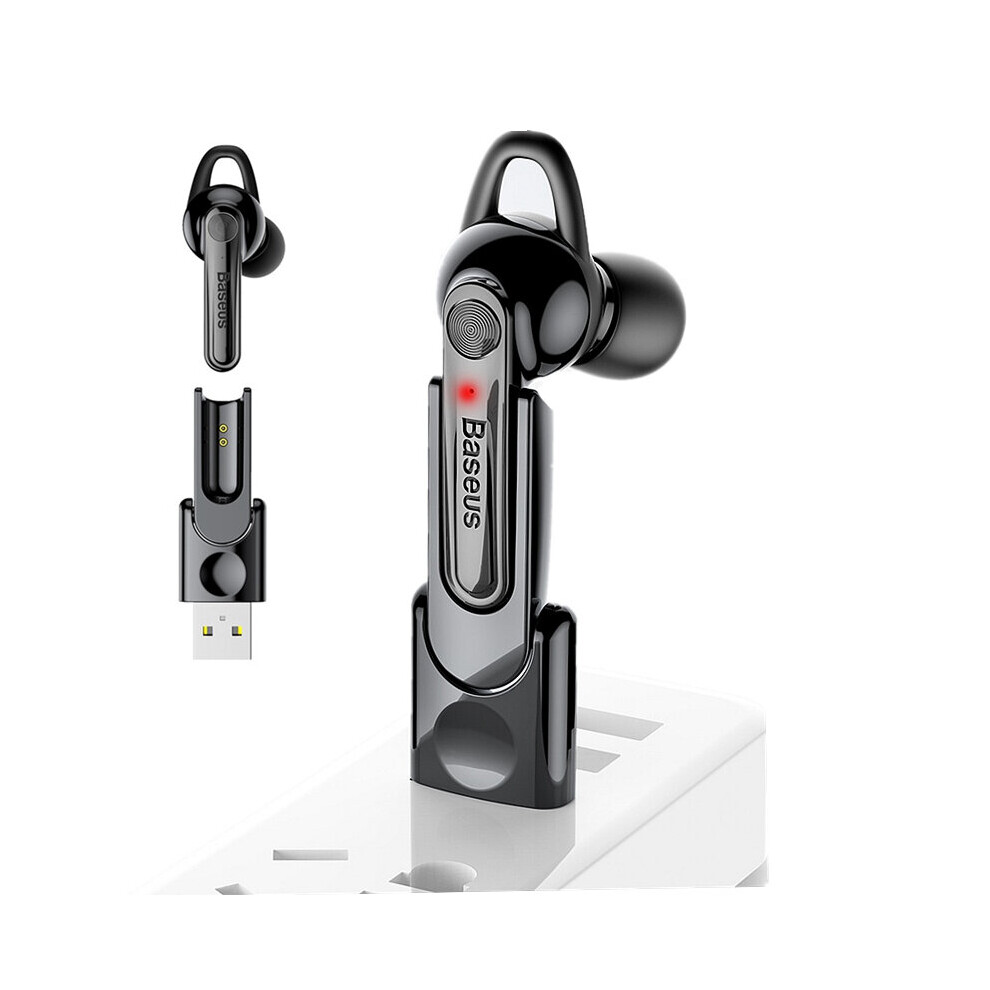 Baseus Hifi Mini Wireless Bluetooth Earphone Single Usb Magnetic Charging Dock Headphone With Mic 9054944540529