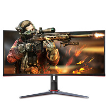AOC CU34G2X 34 Inch Curved Gaming Monitor Frameless Immersive Bring Fish Screen 144Hz Free Sync 1ms 2K 3440x1440 Solution 21:9 UltraWide QHD LED Sou