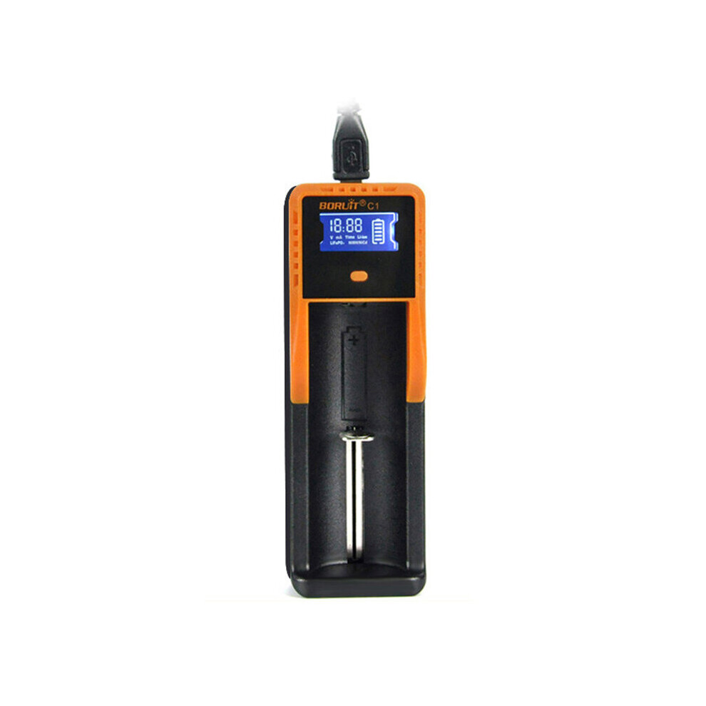 Boruit C1 Universal Usb Lcd Display 26650 Li Ion Lifepo4 18650 Aa Aaa Rechargeable Battery Charger 608220622912