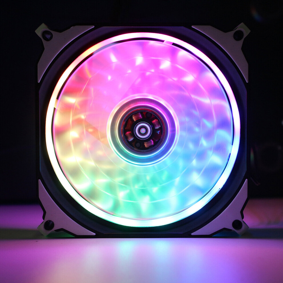 Dc 12 V Rgb Led 366 Modes Quiet Computer Case Pc Cooling Fan 120Mm+Remote Control 660198242424
