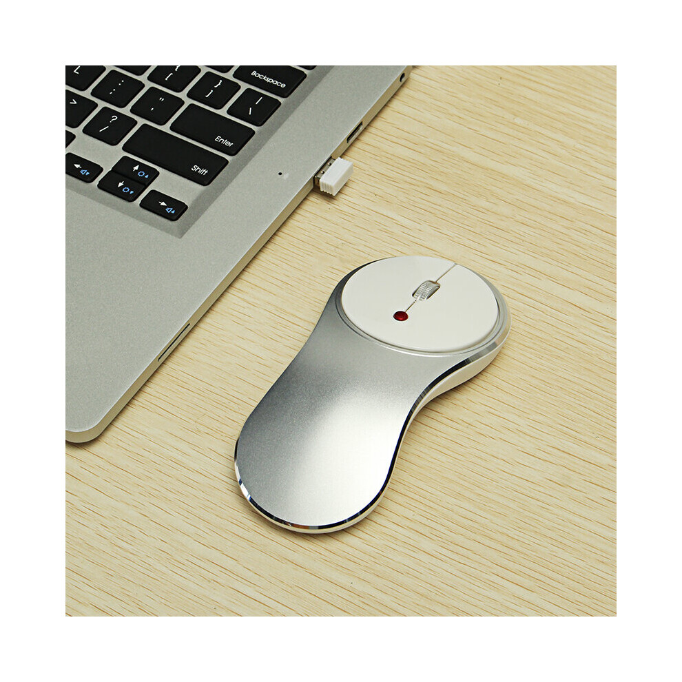 Q8 2.4G 1600Dpi Wireless Rechargeable Silent Mouse Usb Optical Ergonomic Mouse Mini Mouse Mice 190268531917