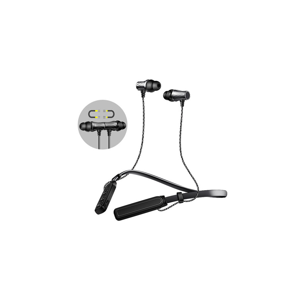 Caldecott Btkdk05 Magnetic Adsorption Voice Prompt Neckband Bluetooth Earphone 6900228820005