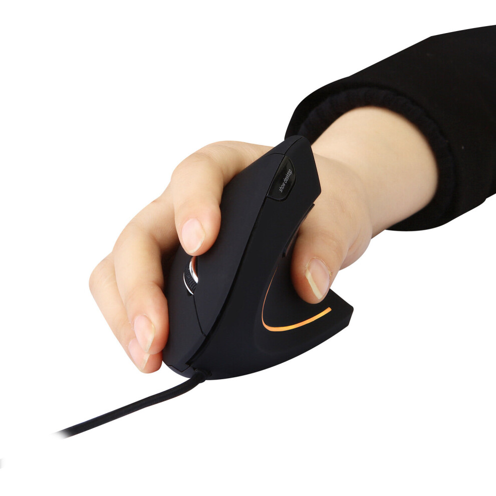 Usb Wired Vertical Mouse 3200Dpi Adjustable 7Buttons Ergonomic Gaming Mice Show Desktop 796826526441
