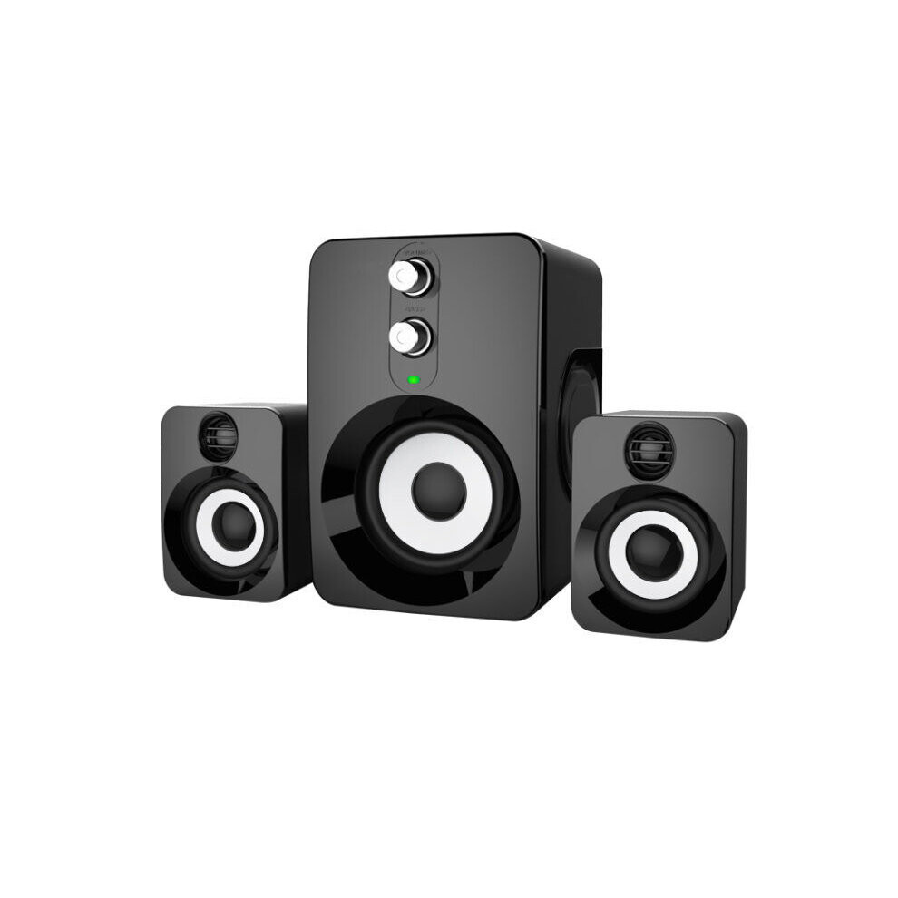 2.1 Stereo Speaker Usb 3.5Mm Aux Heavy Bass For Mobile Phone Computer Laptop Black/White/Green 6900301234118