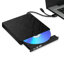 External CD DVD Drive USB 3.0 Type C Portable Slim CD DVD RW Disc Drive Rewriter Burner Floppy Superdrive Writer Player for Laptop Desktop PC