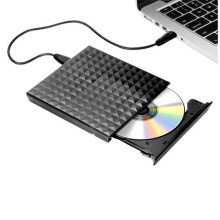Portable USB 3.0 External DVD Drive Burner Writer Recorder DVD RW Optical Drive CD DVD ROM Player For Laptop PC Mac Dropshipping with Type C Adapters