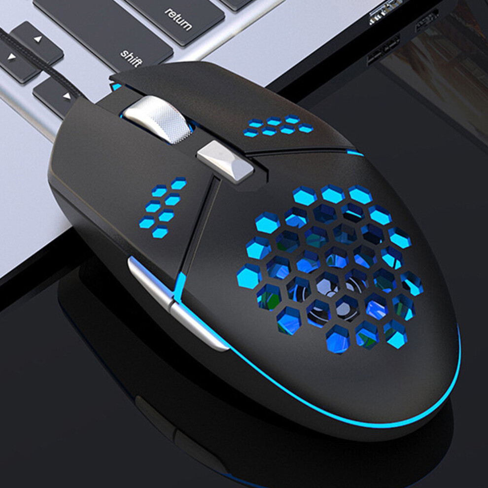 G25 Silent Wired Gaming Mouse 2400Dpi 6 Buttons Rgb Backlight Mouse For Desktop Computer Laptop Pc 607983276417