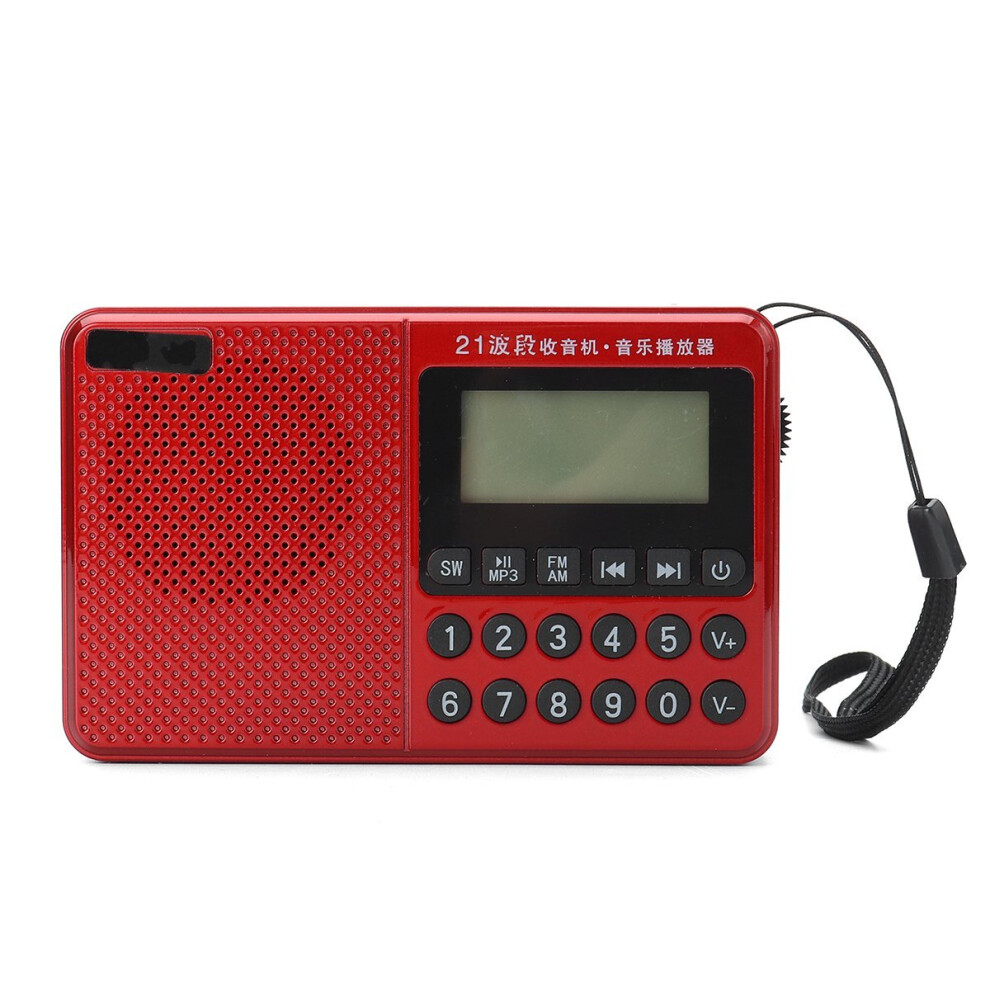 Portable Fm Am Sw 21 Bands Dsp Digital Radio Usb Tf Card Mp3 Music Player Speaker With Telescopic Antenna 6900068154032