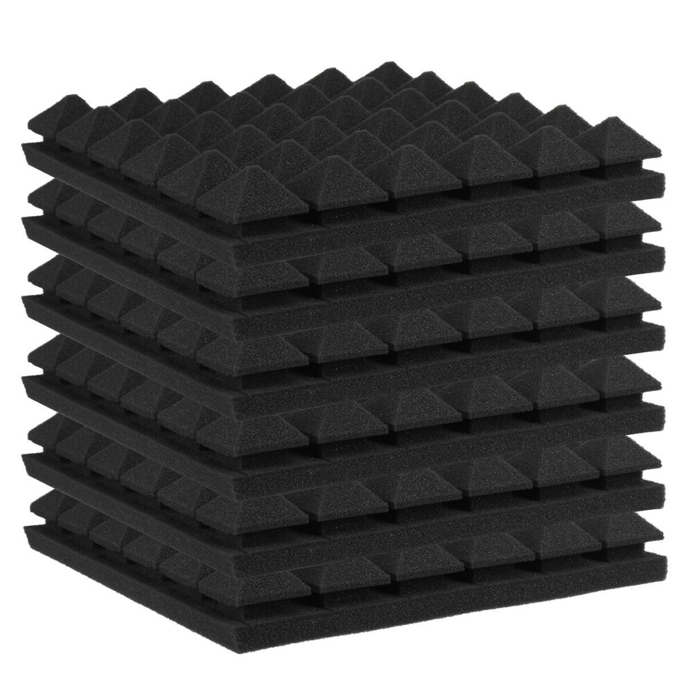 Bakeey 12X12x2in 6 Pcs Sound Absorbing Cotton Foam Soundproof Cotton Shed Wall Muffler Sponge 6900078107028
