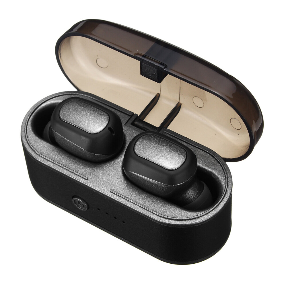 [Bluetooth 5.0] Tws Mini Wireless Earbuds Earphone Cvc 8.0 Noise Cancelling Bass Stereo Ipx5 Waterproof Headphones Black 817215603113