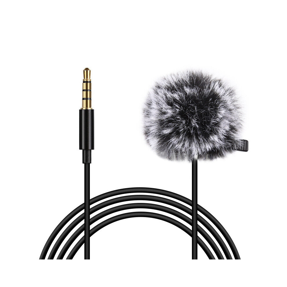 Puluz Pu3046 Lavalier Micrphone Portable 6M 3.5Mm Jack Microphone Clip On Wired Condenser Lapel Microphone For Recording Speech Live Video Light 6900073635496