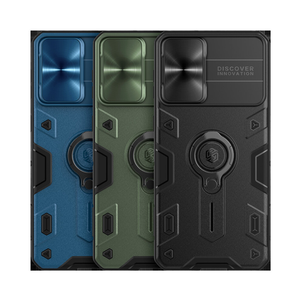 Nillkin For Samsung Galaxy S21 Plus Galaxy S21+ Protective Case Armor Anti Peeping Slide Lens Cover With Bracket Anti Scratch Shockproof Back Cover 6900082660038