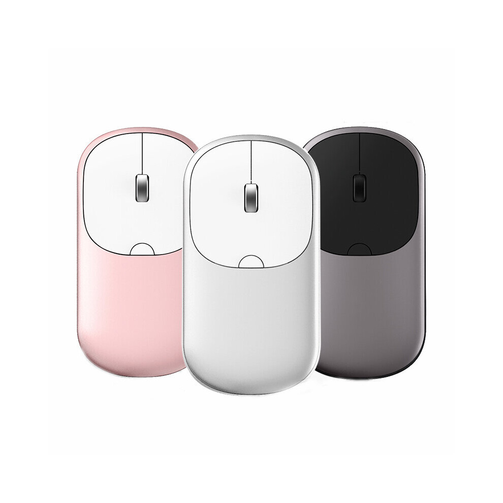 Ajazz I35t Wireless 2.4G Bluetooth 4.0 Dual Mode Mouse Lightweight Office Mice 1000Dpi Rechargeable Black/Pink 8151949249318
