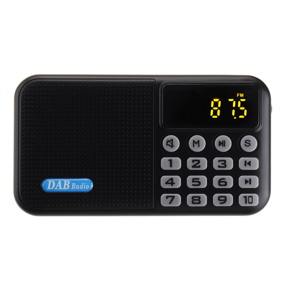 Portable Dab Plus Dab Fm Digital Radio Receiver Music Speaker Mp3 Player Support Usb Aux Tf Card 601490369648