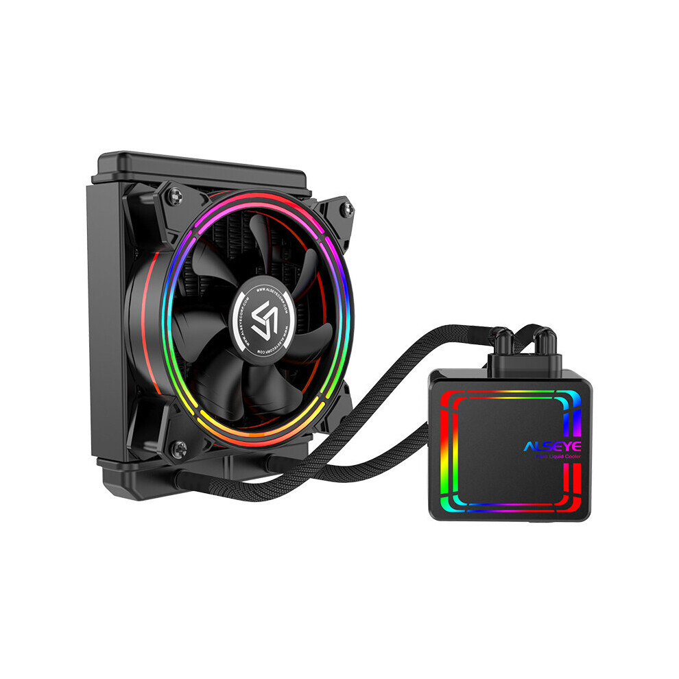 Alseye H120 Water Cooler Rgb Water Cooling Fan Integrated Cpu Cooler For Lga 775 115X 1366 2011 Am2 Am3 Am4 6901249389533