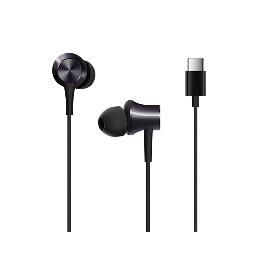 Original Xiaomi Piston Type C Earphone In Ear Stereo Aluminum Alloy Earbuds Headphone With Mic 3596055855391