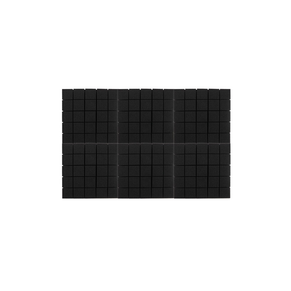 6Pcs Acoustic Panels Tiles Studio Soundproofing Sound Foam Wedge Ktv Home 30X30x3cm 694788572202