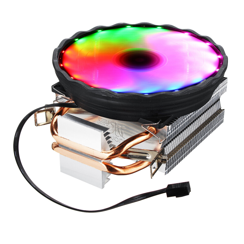 Dc 12V Colorful Backlight 120Mm Cpu Cooling Fan Pc Heatsink For Intel Amd For Pc Computer Case 3796736887004