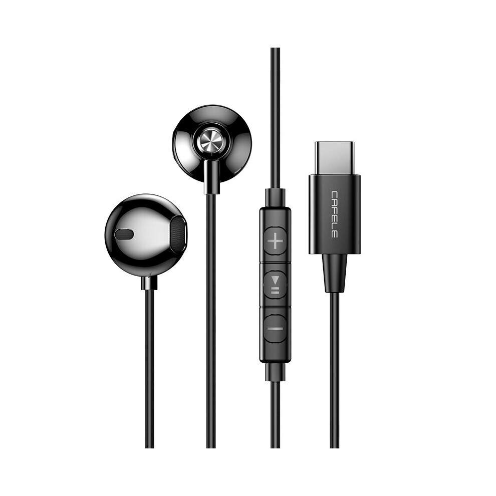 Cafele Type C Wired In Ear Sport Earphone Hi Fi Stereo Dynamic Headset With Mic For Samsung Xiaomi Huawei 3518362986346