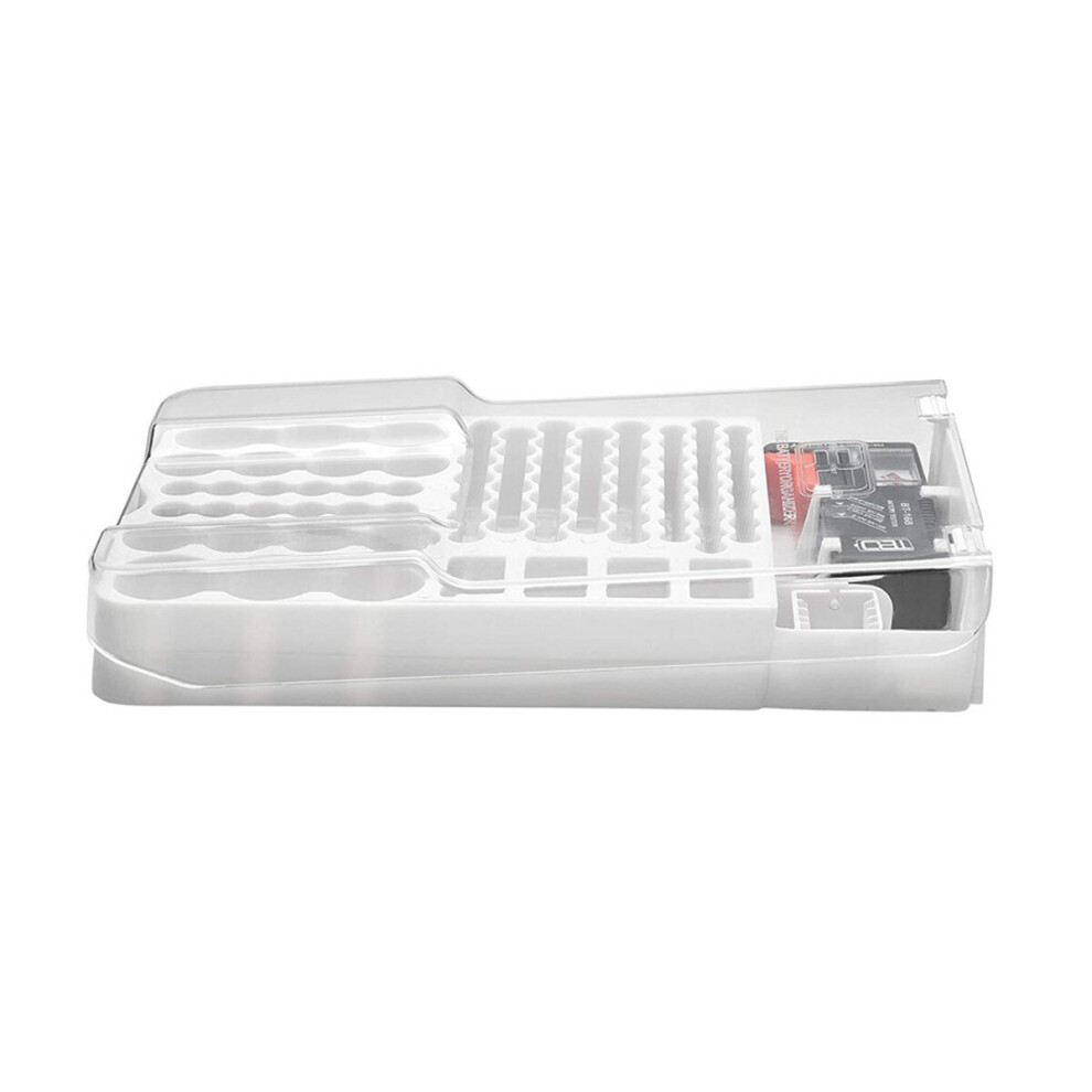 93 Grid Battery Capacity Tester Storage Box Transparent Measuring Organizer Case 5905920630700