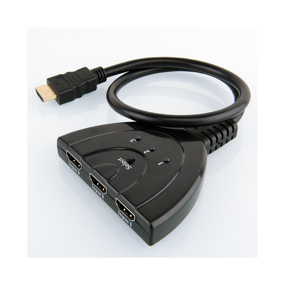 Mini 4K*2K 3 In 1 Out Hd Multimedia Interface Switcher Splitter Adapter Video Cable Hub For Hdtv Xbox Ps3 Ps4 821320125323