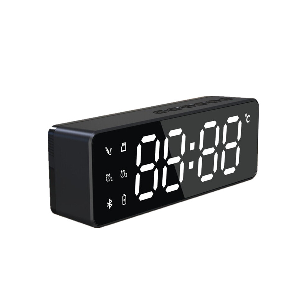Bakeey Wireless Bluetooth Speaker Dual Alarm Clock Bedroom Home Soundbar Tf Card Aux Stereo Music Speaker 6900068274617