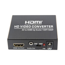 AV to HDMI Stereo Converter Adapter Connectors 1080P 720P RCA to HDMI HD Video Converter for Notebook Projector Zenhon T 607A