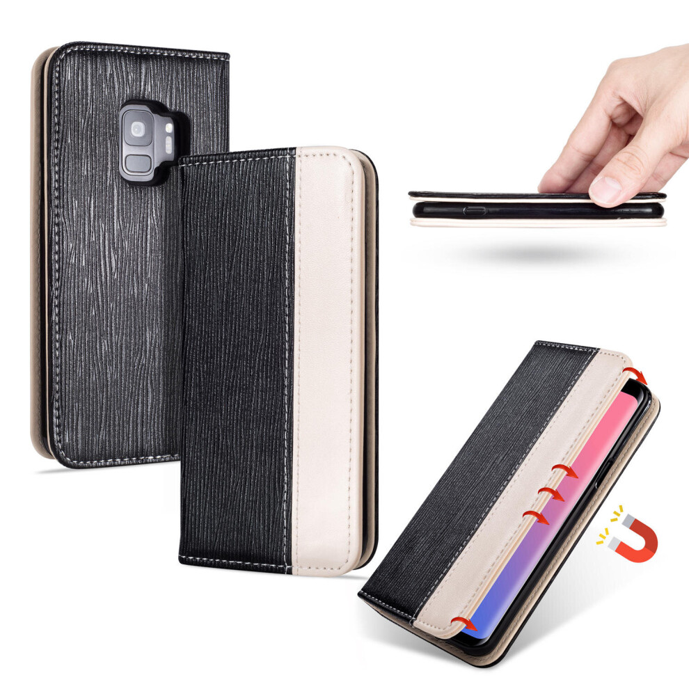 Bakeey Premium Magnetic Flip Card Slot Kickstand Protective Case For Samsung Galaxy S9 193831940543
