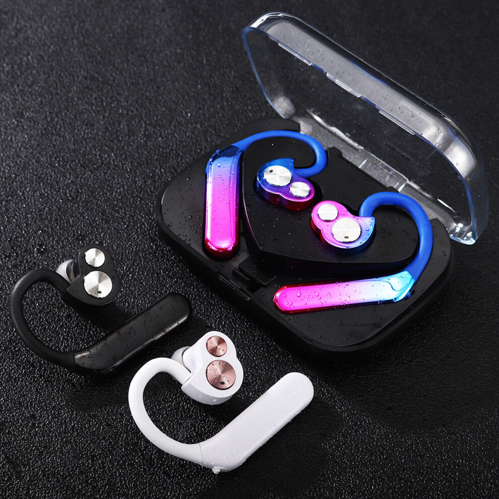 [True Wireless] Bluetooth 5.0 Tws Earbuds Binaural Stereo Ipx7 Waterproof Noise Reduction Handsfree Dual Dynamic Earphone With Mic 655887823336
