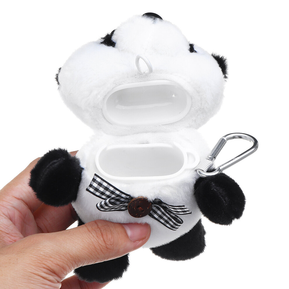 Plush Panda Cartoon Earphone Storage Case For Airpods 1 2 Shockproof Dust proof Protective Headset Cover