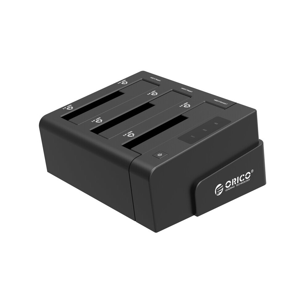 Orico 6638Us3 C V1 2.5 3.5 Inch 3 Bay Hard Drive Duplicator Dock Hard Drive Docking Station Usb 3.0 Sata Hard Drive Base Ssd Hdd Enclosure 3337128807899
