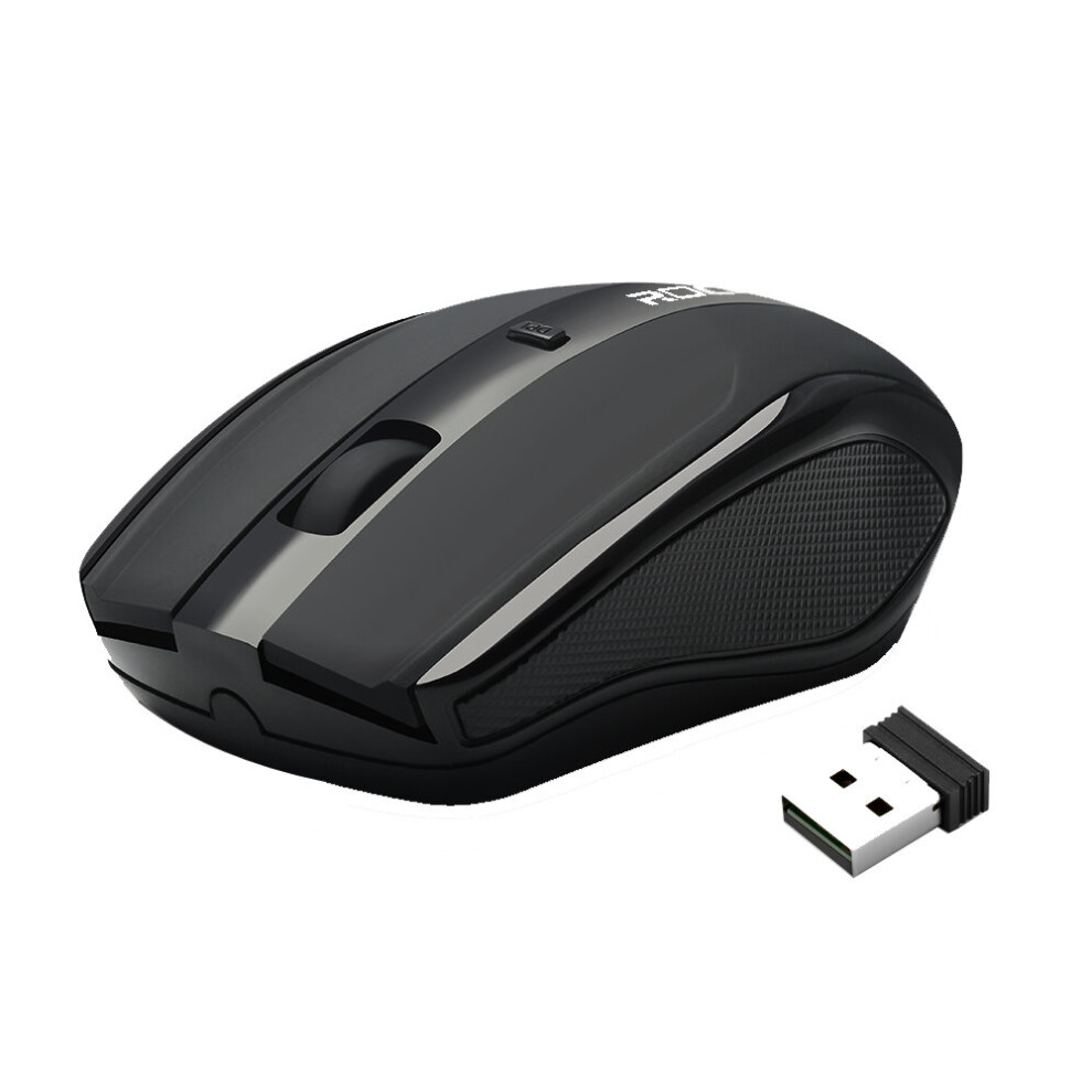 Rocketek W03 2.4Ghz Wireless 1600Dpi Optical Mouse For Desktop Computer Black 9314898941736