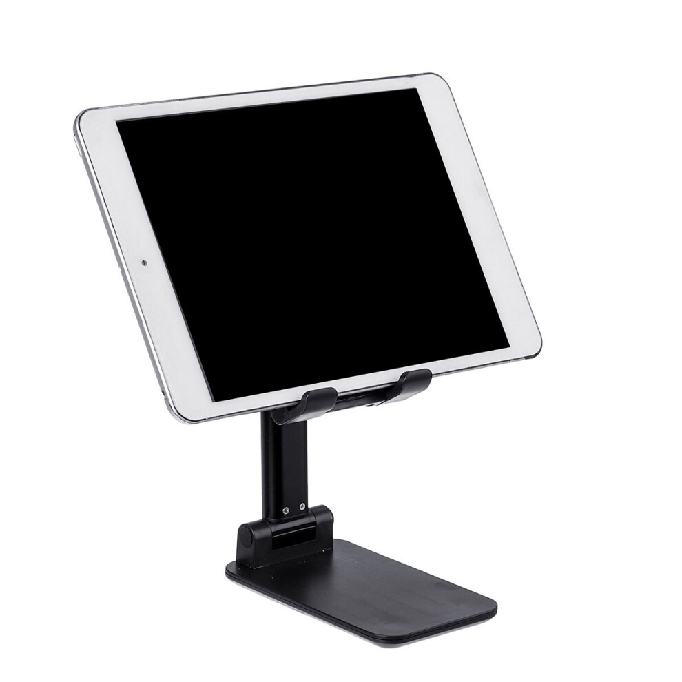 Folding Metal Tablet Pc Pad Telescopic Phone Holder Adjustable Stand Desktop Lazy Bracket Black/White/Pink 6406929447782