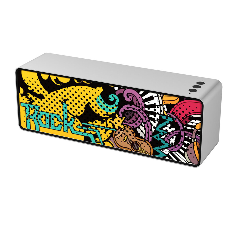 10W Wireless Bluetooth Speaker Creative Doodle Tf Card U Disk Aux In 2000Mah Bass Outdoors Subwoofer 791377021032