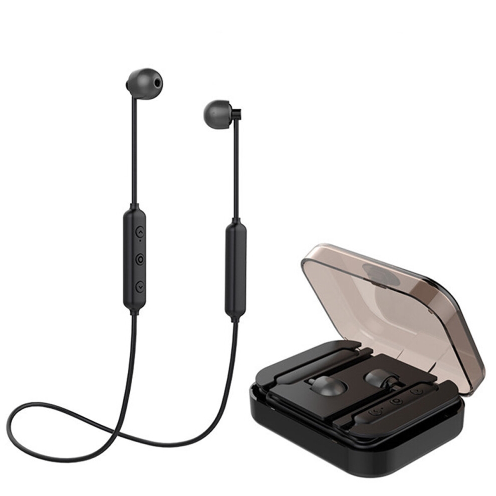[Bluetooth 5.0] Hifi Wireless Bluetooth Earphone Magnetic Adsorption Stereo Sports Headphone With Mic With Chariging Box 6015610776911