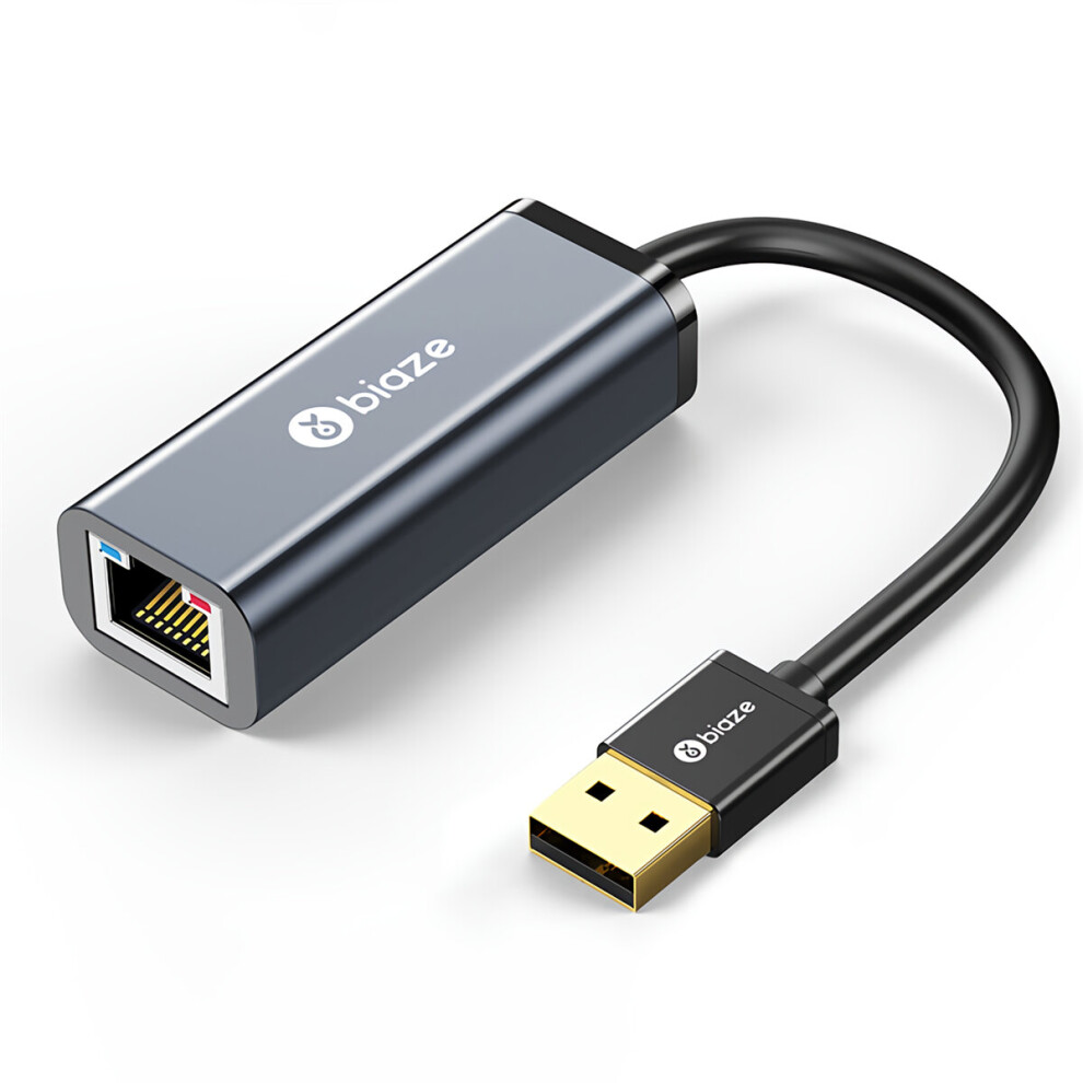 Biaze Zh102 Usb2.0 To Rj45 Adapter 100Mbps Wired Ethernet Network Card Converter Computer External Network Cable Adapter Hub For Macbook Huawei Note 6906143174629