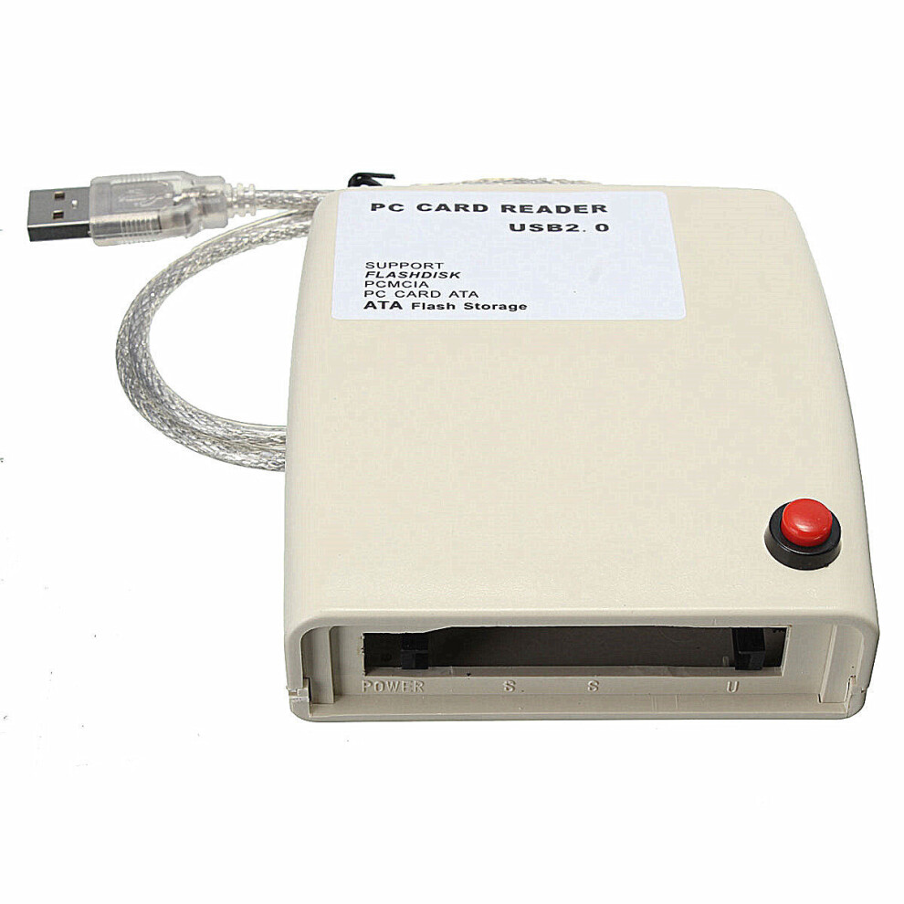 Ata Pcmcia Card Reader Usb2.0 To 68 Pin Ata Pcmcia Flash Disk Memory Card Adapter Converter White 9158552588734