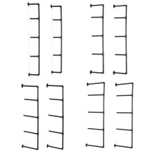 Bookshelf 4 tiers Stroage Shelf Rack 15 20 24 30cm Wide Wall Mounted Industrial Look Piping Vintage Retro Style Metal Shelving. Brackets Only For Ho