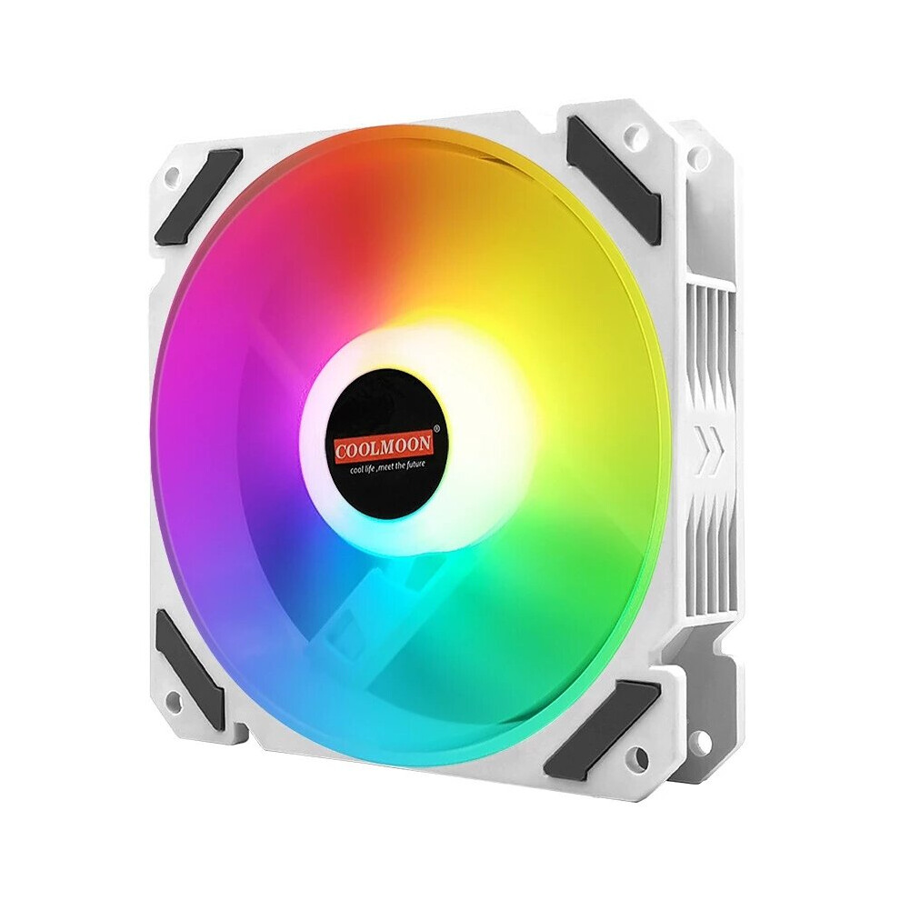 Coolmoon North Wind Pwm Temperature Control Fan 12Cm Chassis Fan Argb Divine Synchronization Water Cooling Cpu Radiator Fan 6900076962391