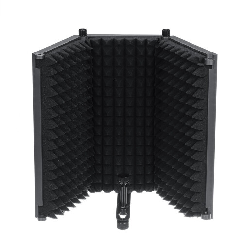 3 Plate Foldable Recording Microphone Wind Screen Board Microphone Isolation Shield For Recording Studio Equipment 2