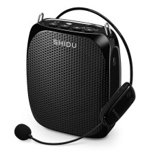 SHIDU S615 10W Portable Voice Amplifier Wired Microphone Mini Audio Speaker Natural Stereo Sound Loudspeaker