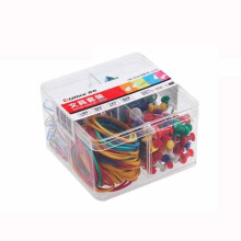 Comix Office Combination Set B3645 Long Tail Binder Clips Paper I pin Rubber Band Binding