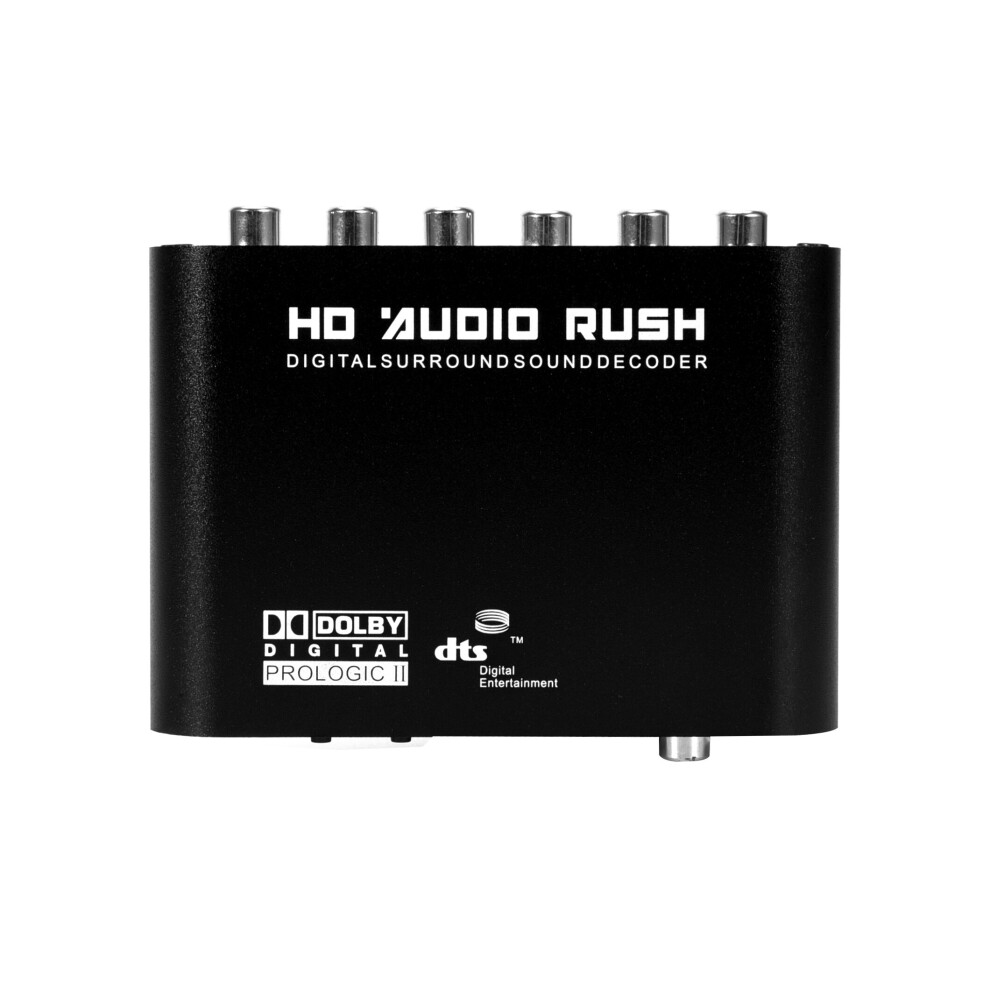 Digital To Analog 5.1 Channel Stereo Ac3 Audio Converter Optical Spdif Coaxial Aux 3.5Mm To 6 Rca Sound Decoder Amplifier 772286498900