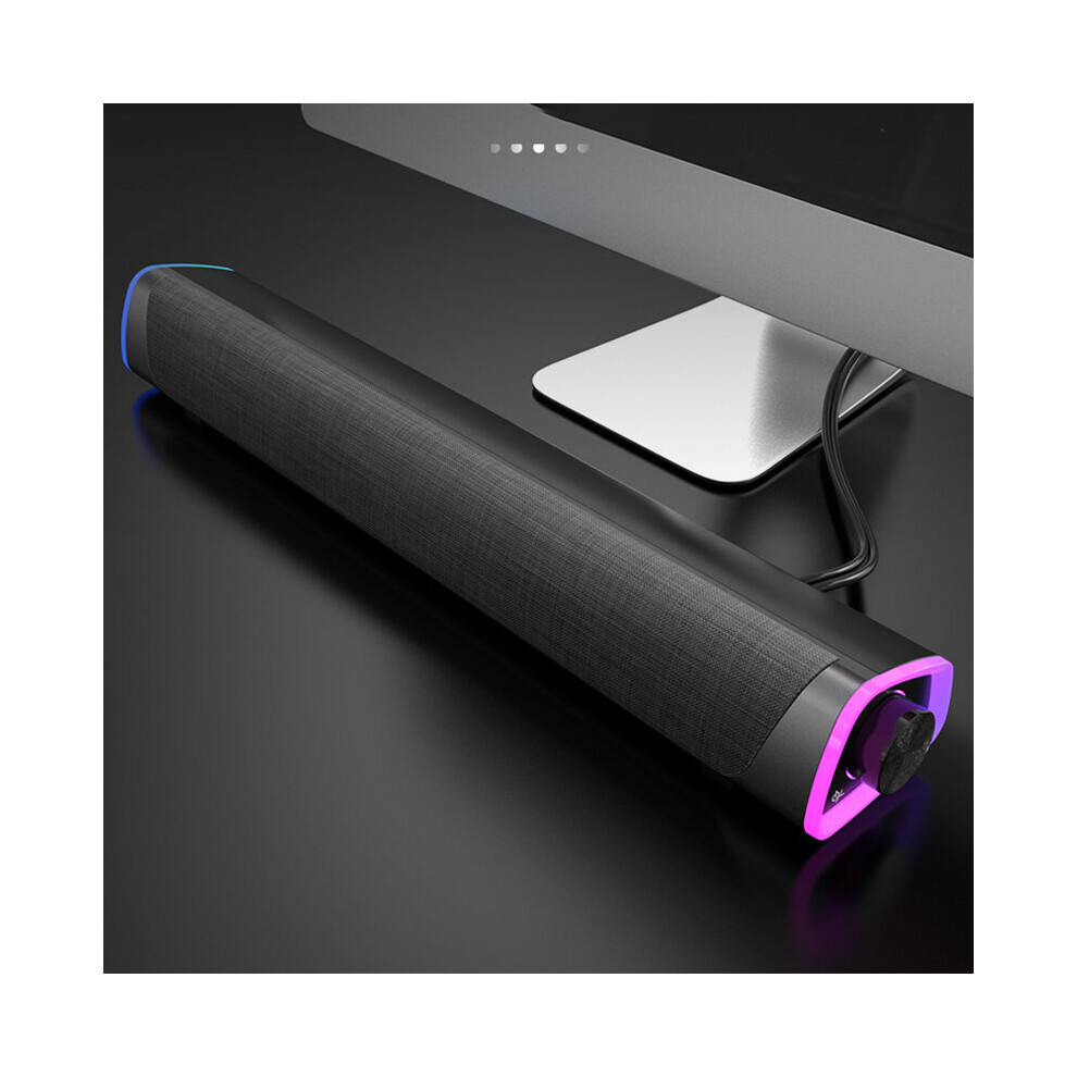 Bakeey V8 Computer Speaker Wired Bluetooth Speaker Soundbar Usb Power Desktop Audio Subwoofer 6900077241174