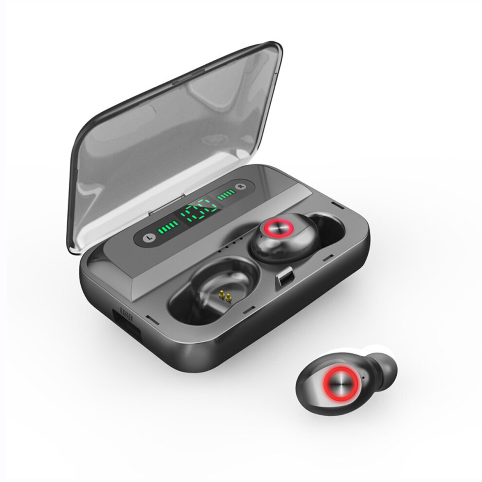 Tws Bluetooth 5.0 Digital Display Headset Binaural Call Sports Hifi Waterproof Earphone With Charging Box 8022075174976