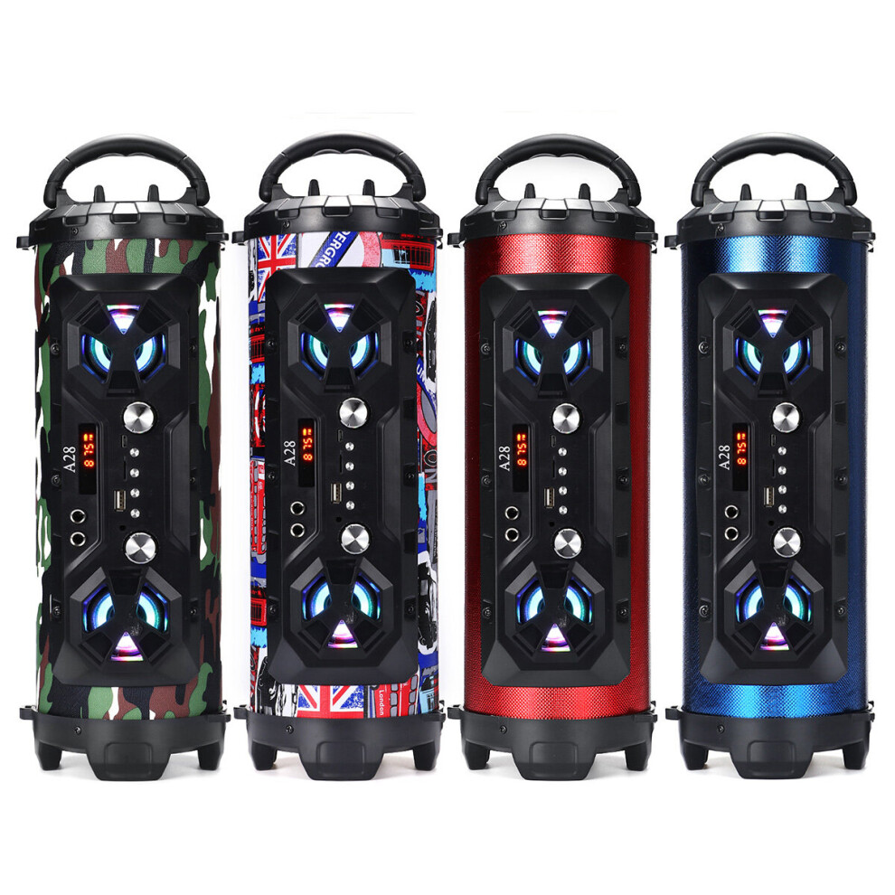 A28 Portable Bluetooth Super Bass Speaker Phone Holder Tf Fm Aux In Outdoor Handsfree Headset With Mic Support Smartphone Pc 304691750153