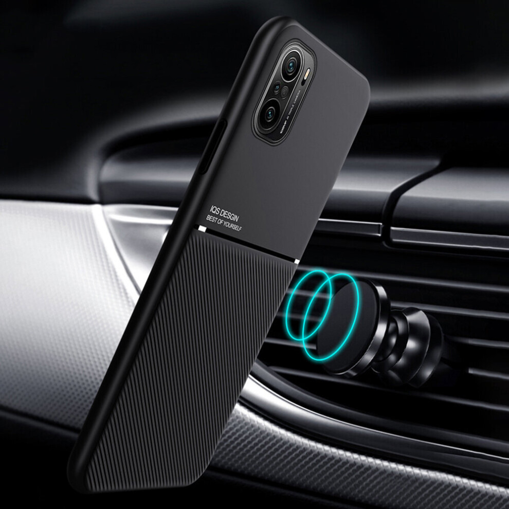 Bakeey For Poco F3 Global Version Case Magnetic Leather Texture Non Slip Tpu Shockproof Protective Case Back Cover Non Original 6900087933465
