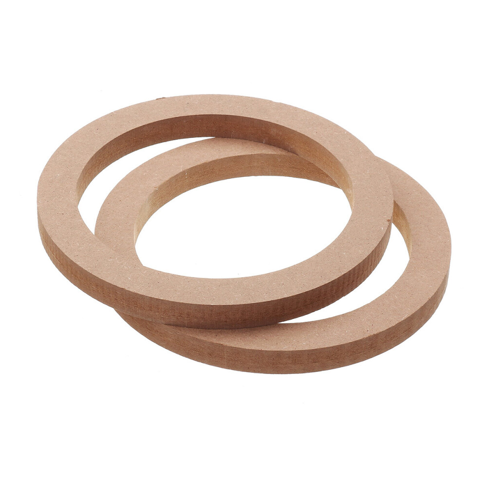 2Pcs Wooden 6.5 Inch Speaker Pads Universal Durable Speaker Rings 784958871812